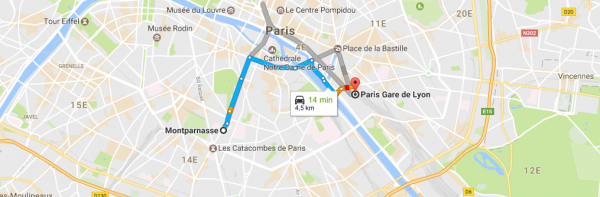 Taxi Montparnasse Gare de Lyon